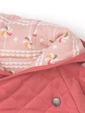 Ružová obojstranná bundička/kabátik